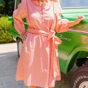 Victoria Dunn Folly Mini Floral Cotton Dress 🩷